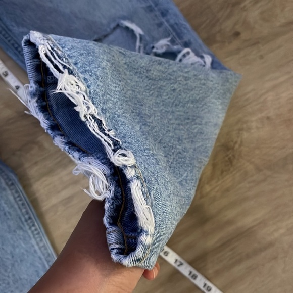 Agolde 90’s Distressed Straight Fit Jeans Sz 26 - Picture 9 of 13